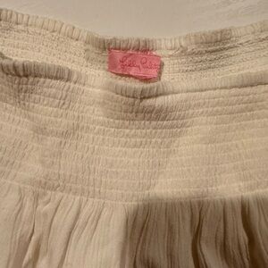 Lilly Pulitzer Smocked Waist Gauze Evelyn Skirt